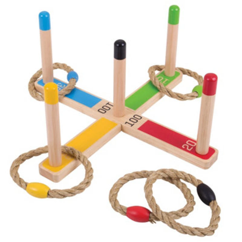 Image of Bigjigs Toys Wooden Quoits Game Multi unisex