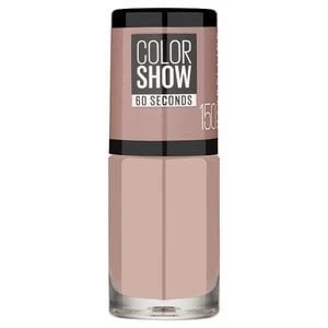 Image of Maybelline Color Show 150 Mauve Kiss Nail Polish 7ml Brown