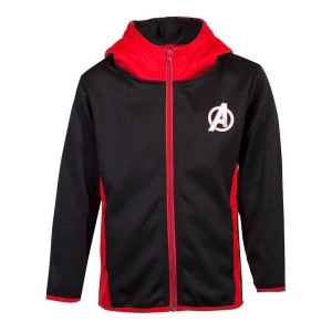 Image of Marvel Comics - Avengers Logo Kid's 146/152 Hoodie - Black/Red