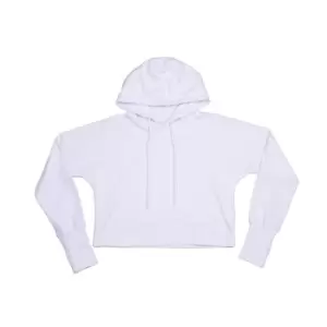 Image of Mantis Womens/Ladies Cropped Hoodie (M) (White)