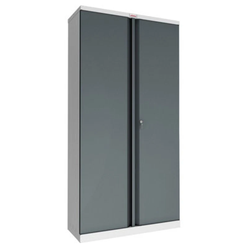 Image of Phoenix Safe Company Phoenix Scl Series Scl1891Gak Steel Storage Cupboard W/ Key Lock In Anthracite Grey