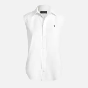 Image of Polo Ralph Lauren Womens Short Sleeve Shirt - White - M
