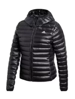 Image of adidas Varilite Hooded Jacket, Black, Size S, Women