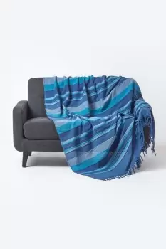 Image of Cotton Morocco Striped Throw