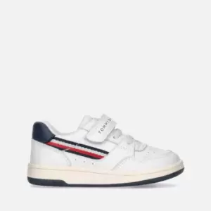Image of Tommy Hilfiger Kids Stripe Faux Leather Trainers - UK 9 Kids