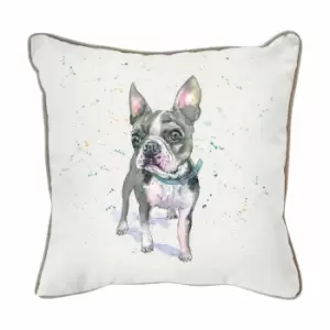 Image of Crossland Grove Frenchie Watercolour Cushion 450x450mm