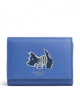 Image of Radley Stripey Dog Medium Flapover Purse - Yale