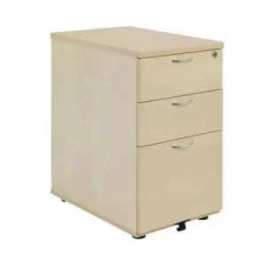 Image of Jemini Maple 600mm 3 Drawer Desk High Pedestal KF72071
