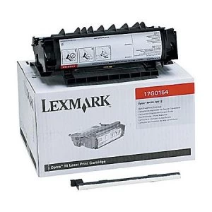 Image of Lexmark 17G0154 Black Laser Toner Ink Cartridge