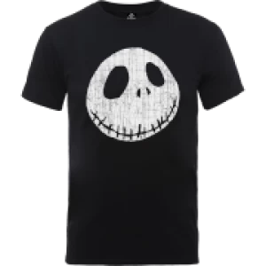 Image of Disney The Nightmare Before Christmas Jack Skellington Crinkle Black T-Shirt - S - Black