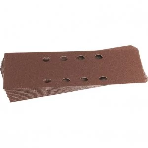 Image of Draper Punched Clip On 1/3 Sanding Sheets 92mm x 230mm Assorted Pack of 10