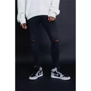 Image of I Saw It First Grey Ripped Knee Skinny Fit Jeans - Grey