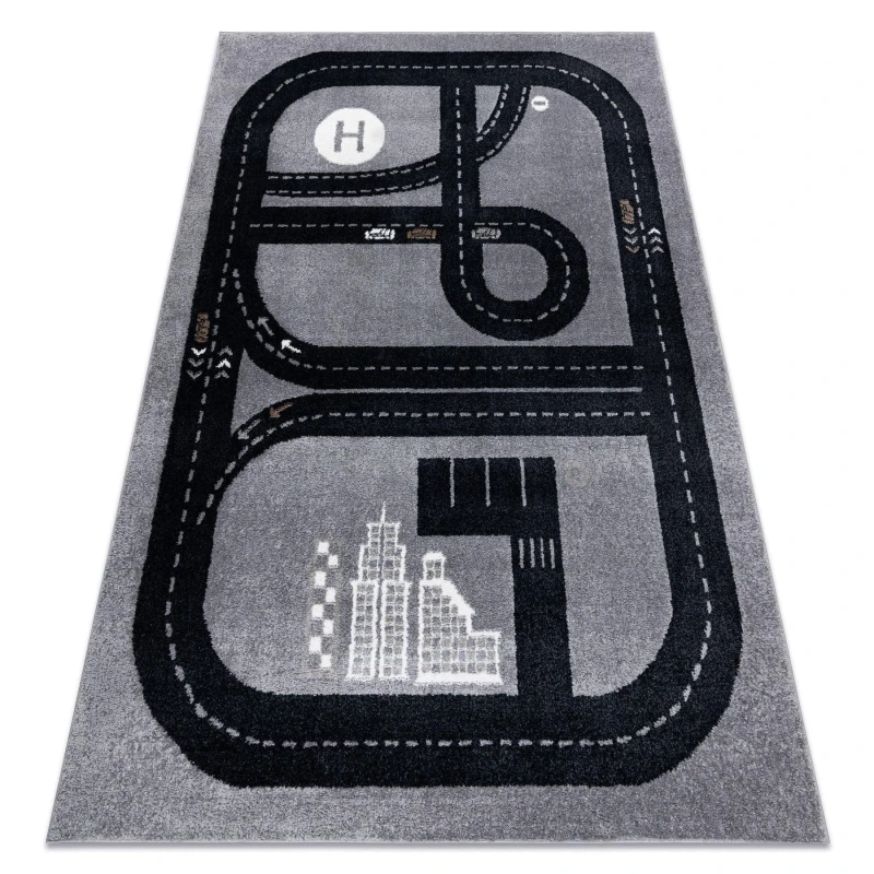 Image of RugsX Fun Rug in Grey Size: 120cm x 170cm Grey Unisex 120cm x 170 cm