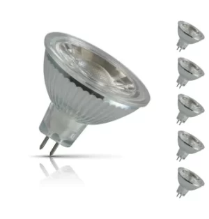 Image of Crompton MR16 Spotlight LED Bulb GU5.3 5W (35W Eqv) Cool White 5-Pack 40°