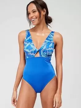 Image of DORINA Noumea Non Padded Swimsuit, Blue, Size 12, Women