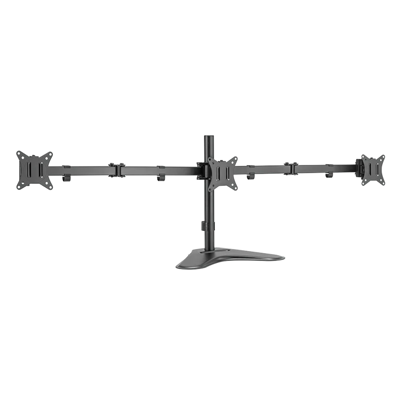 Image of LogiLink Triple Monitor stand. 17"-27". steel. arm length: e