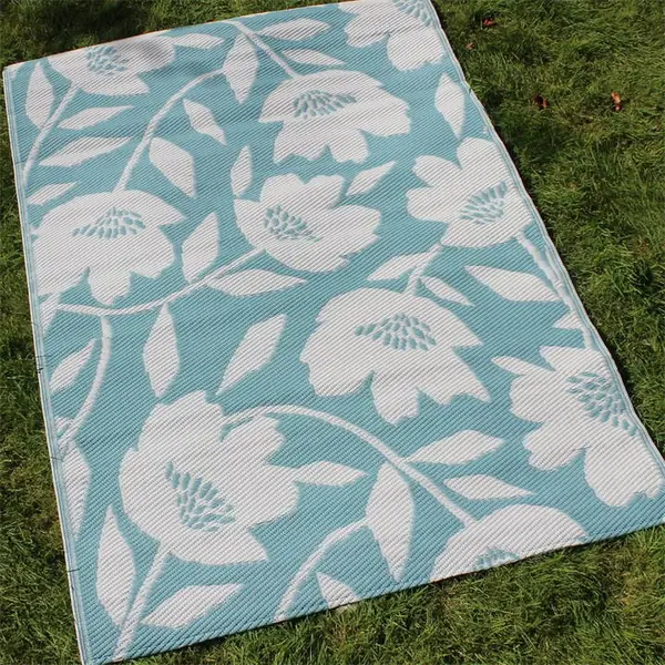 Image of Fusion Luna Outdoor Water and UV Resistant Outdoor Rug Outdoor Rugs 120 x 170c Blue 84616918000