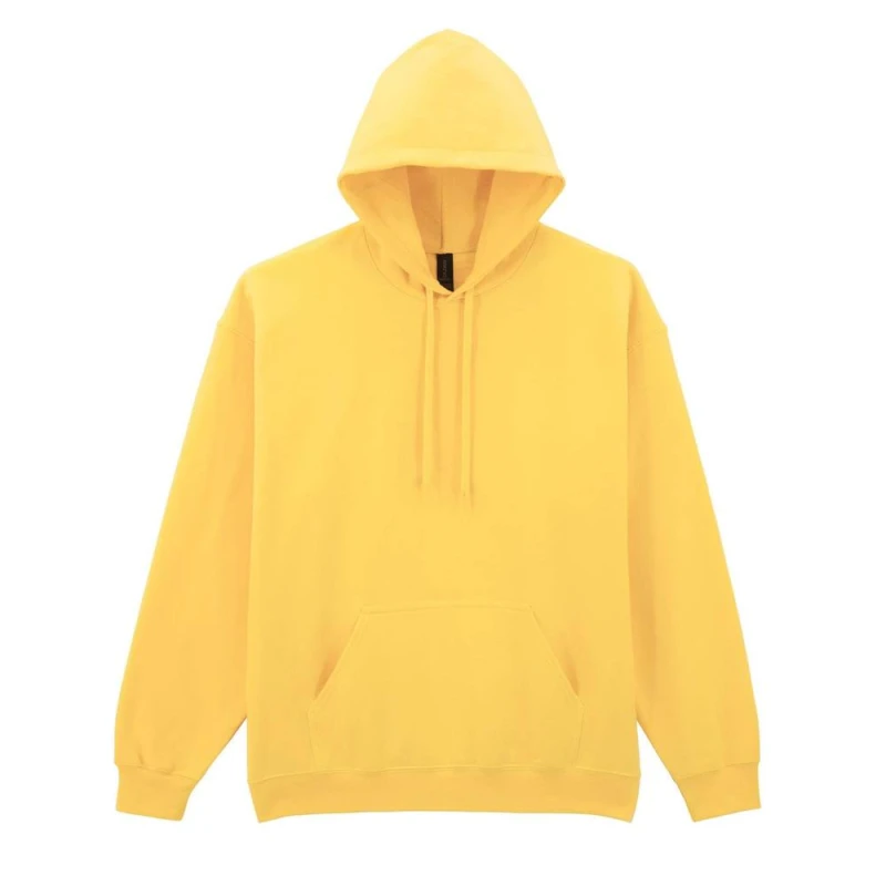 Image of Gildan Womens Softstyle Fleece Midweight Hoodie in Yellow Size: Small Yellow Female S
