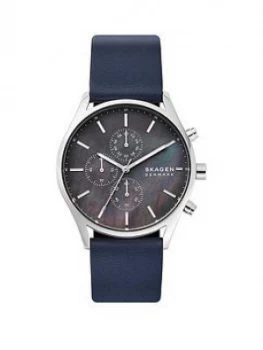 Image of Skagen Holst Chronograph Grey Navy Strap Watch