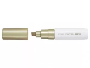 Image of Pilot Pintor Broad Chisel Tip Paint Marker 8mm Gold Single Pen 4902505