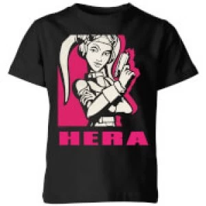 Image of Star Wars Rebels Hera Kids T-Shirt - Black - 7-8 Years