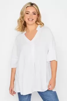 Image of Pleat Front Shirt