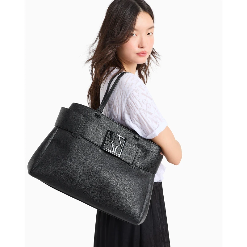 Image of Armani Exchange Womens Tote Bag Black female One Size