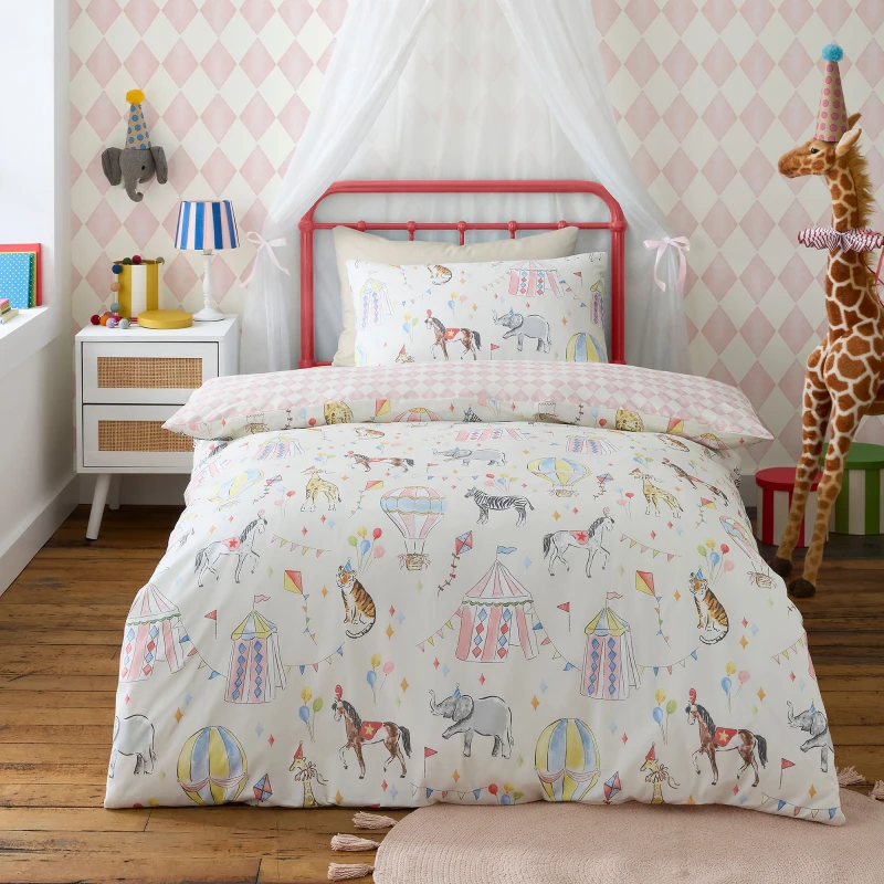 Image of Bedlam Circus Time Duvet Cover Bedding Set Multi
