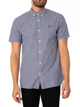 Image of Gingham Short Sleeved Shirt