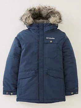Image of Columbia Boys Nordic Strider Waterproof Parka Jacket - Navy, Size S