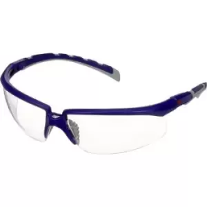 Image of 3M S2001AF-BLU Safety glasses Anti-fog coating, Anti-scratch coating, Angle adjustable Blue, Grey DIN EN 166