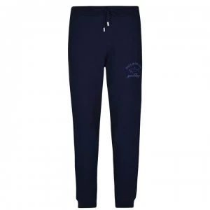 Image of Paul And Shark Logo Jogging Bottoms - Navy/Grey