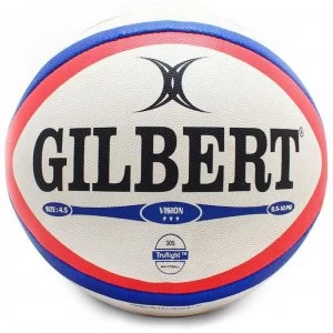 Image of Gilbert Photon Rugby Ball - White/Red
