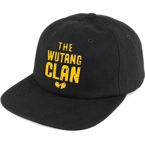 Image of Wu-Tang Clan - Logo Mens Snapback Cap - Black