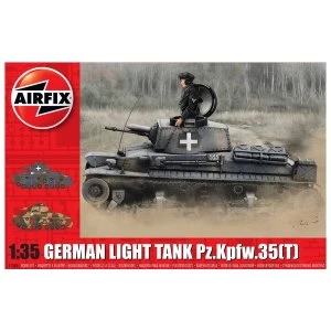 Image of German Light Tank Pz.Kpfw.35 (t) 1:35 Tank Air Fix Model Kit