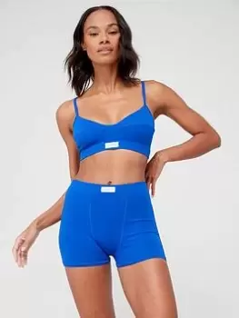 Image of Tommy Jeans Femme Boxer Short - Blue Size L, Women