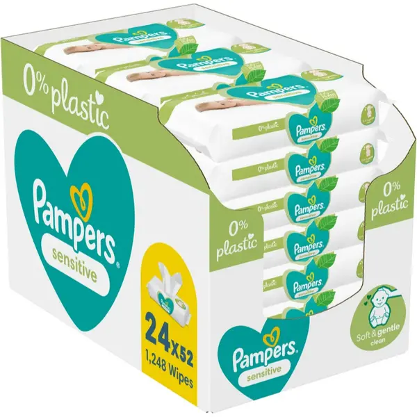Image of Pampers Sensitive 24x52 Wet Wipes