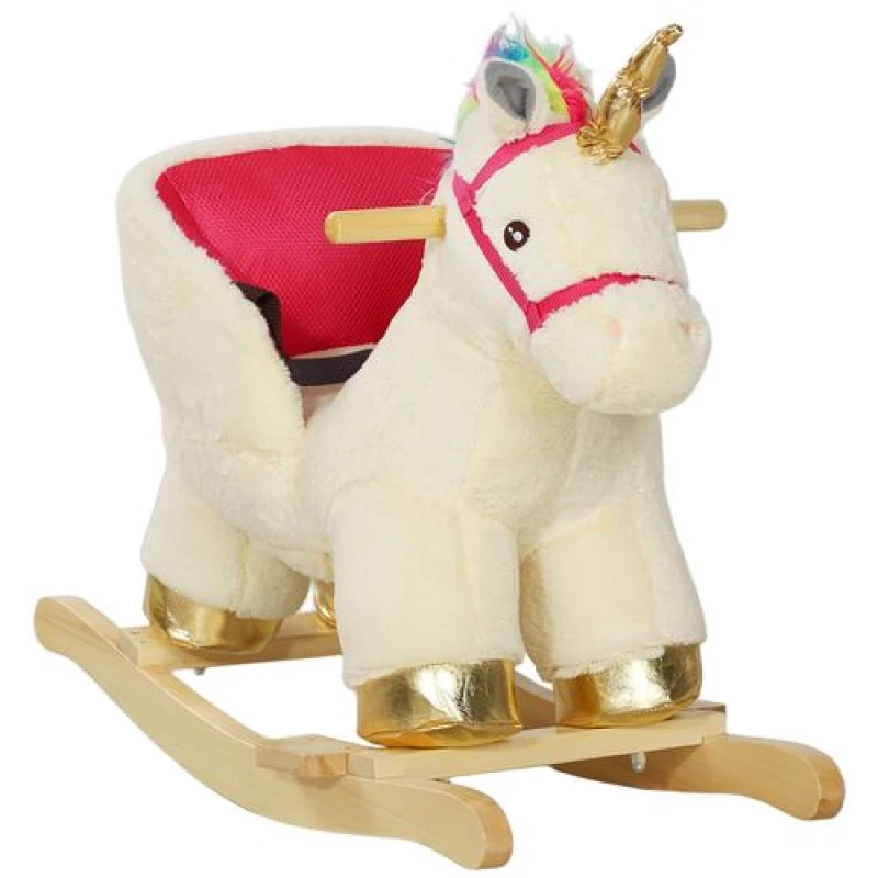 Image of AIYAPLAY Rocking Horse Ride on Unicorn with Realistic Sound for 18-36 Months TJ Hughes 5061025050437
