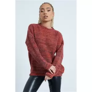 Image of I Saw It First Multi Multi Twist Knitted Oversized Jumper - Multi