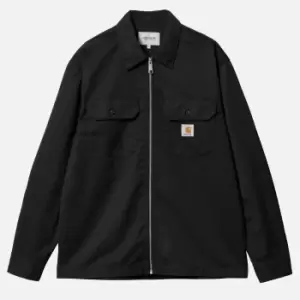 Image of Carhartt WIP Mens Craft Zip Long Sleeved Shirt - Black - M