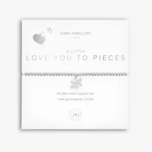 Image of A Little Love You To Pieces Silver 17.5cm Stretch Bracelet 5233