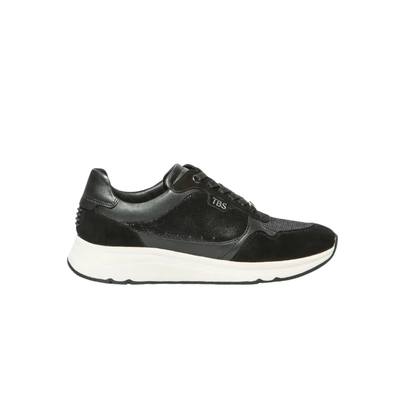 Image of TBS Womens leather Trainers TBS Blondie Noir Female 38