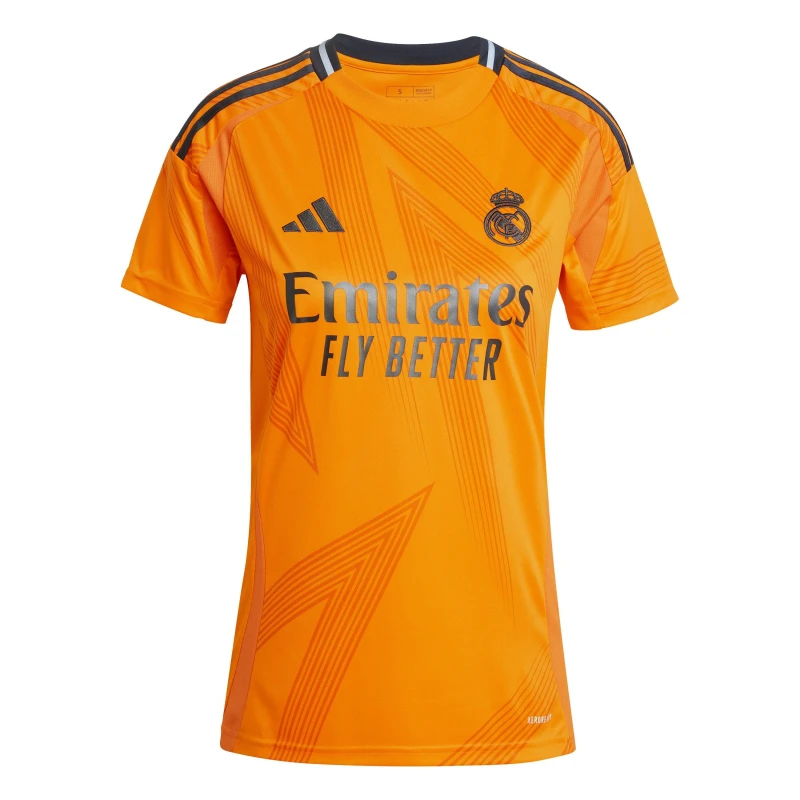 Image of adidas Womens adidas Real Madrid Away Shirt 24/25 Crew Orange female 6 (XXS)