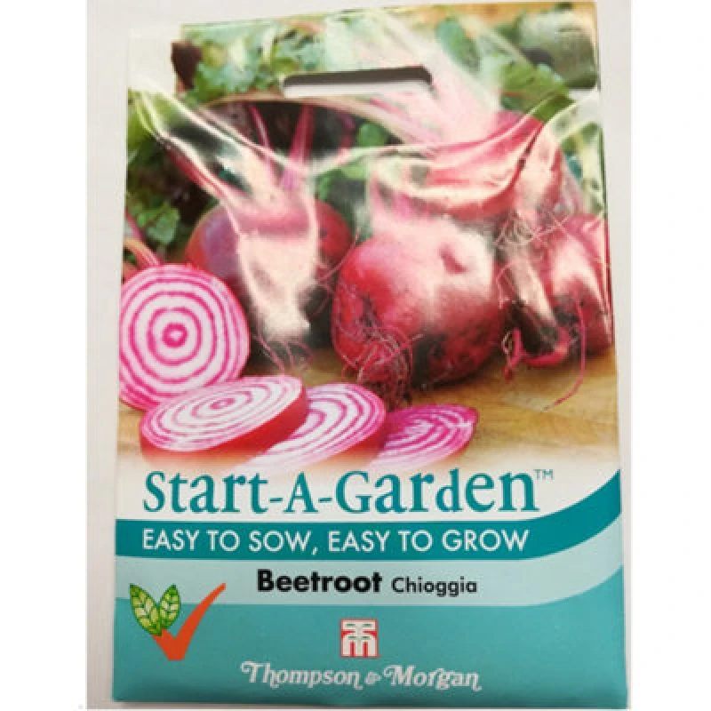 Image of Thompson & Morgan Beetroot Chioggia 1 Seed Packet (80 Seeds)