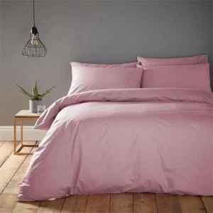 Image of Linea Cotton Rich Duvet Set - Mauve
