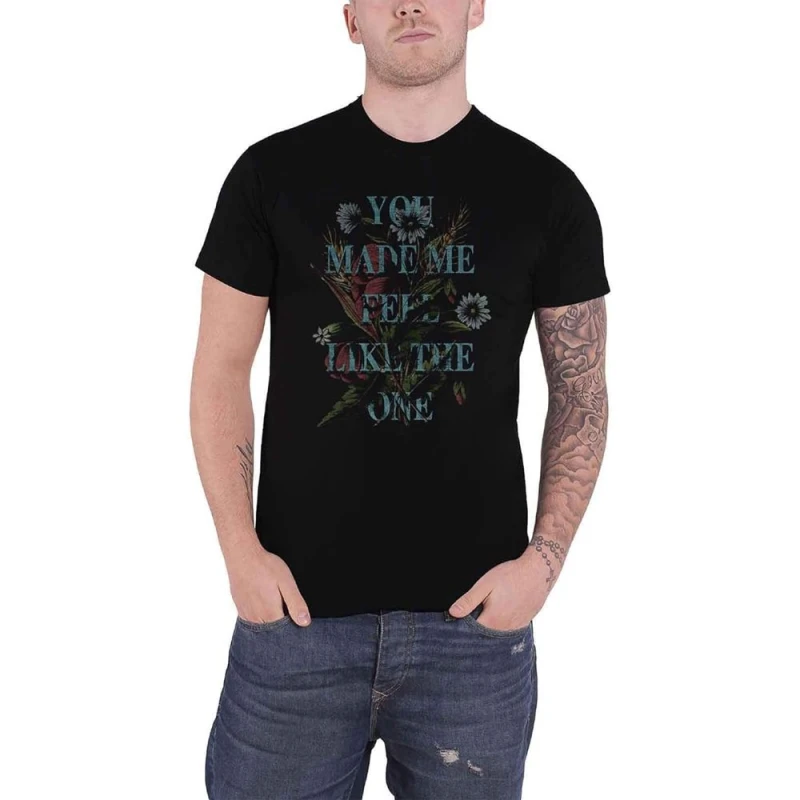 Image of Stereophonics Mens You Made Me Feel Like The One T-Shirt in Black Size: Large Black Male L