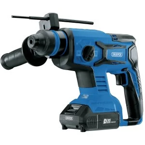 Image of Draper D20 20V Brushless SDS+ Rotary Hammer Drill with 2 x 2Ah Batteries and Charger