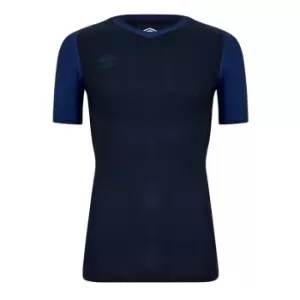 Image of Umbro Pro Short Sleeve Baselayer Top Mens - Blue