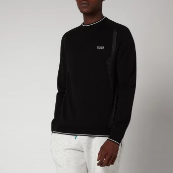 Image of Hugo Boss Athleisure Golf Rovan Knitted Jumper Black Size L Men