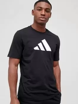 Image of adidas Future Icons 3 Bar T-Shirt - Black/White Size M Men